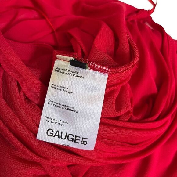 GAUGE81 Moni Dress in Scarlet - Picture 13 of 16